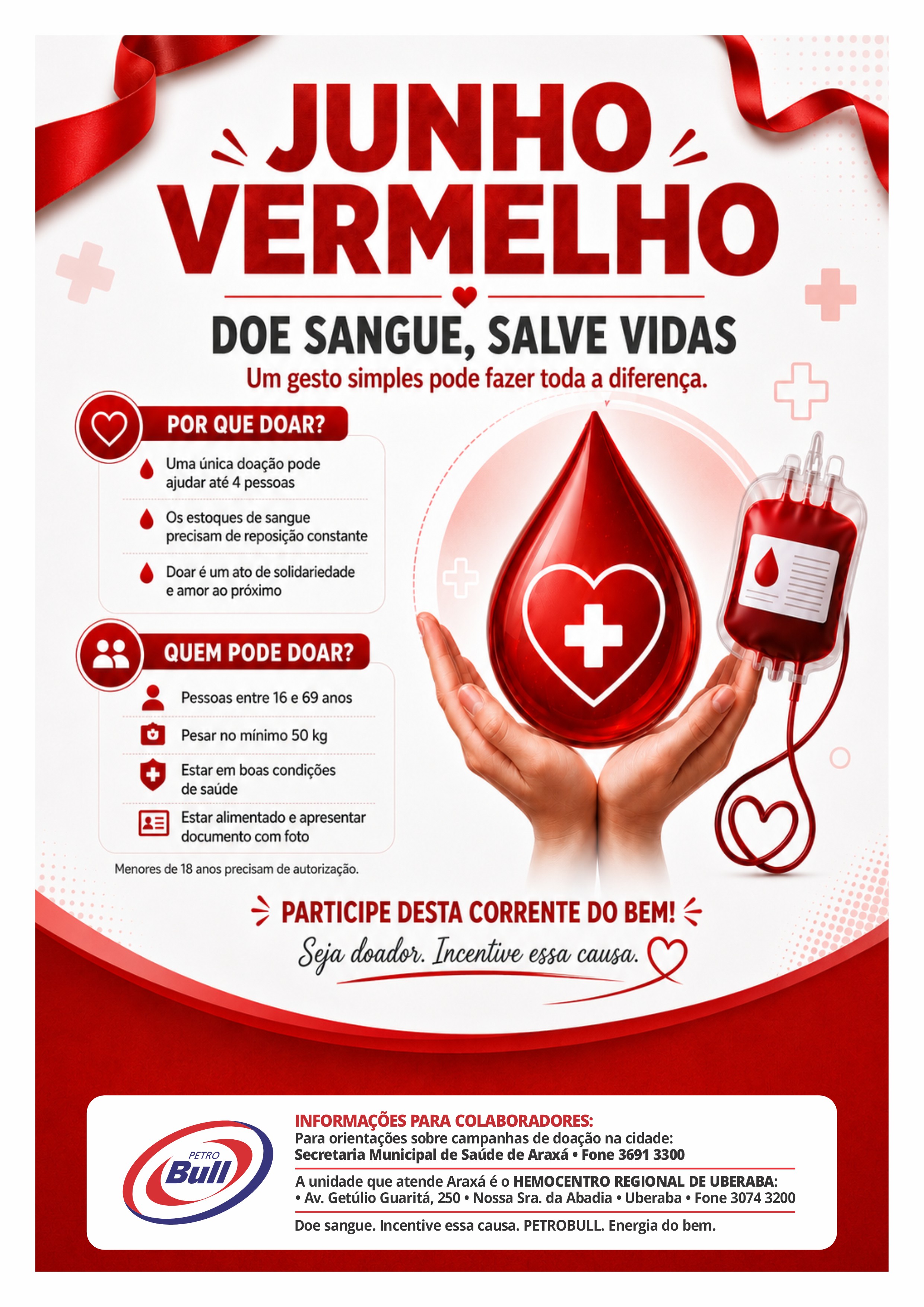 Prêmio: 🩸 JUNHO VERMELHO: DOE SANGUE, SALVE VIDAS